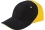 Бейсболка UNIT SMART черная с желтым