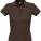 Рубашка поло женская PEOPLE 210 шоколадно-коричневая