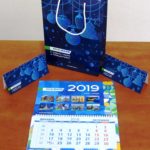 Набор - Календарь Трио, Поздравительные открытки, Бумажный пакет
